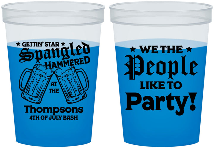 Custom 4th Of July 16 oz Color Changing Cups - We The People | 220030