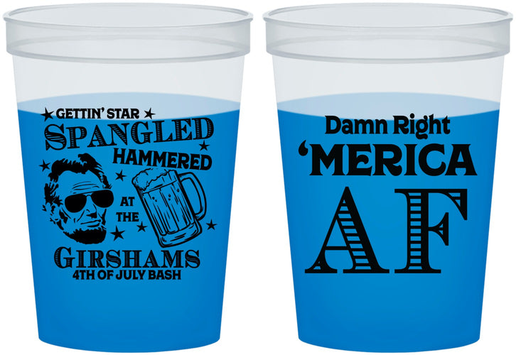 Custom 4th Of July 16 oz Color Changing Cups - Merica Af | 220031