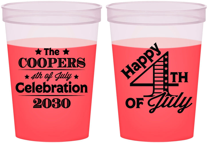 Custom 4th Of July 16 oz Color Changing Cups - Independence Day | 220040