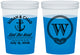 Custom Wedding 16 oz Color Changing Cups - Monogram Nautical | 226