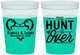 Custom Wedding 16 oz Color Changing Cups - The Hunt Is Over Duck | 227