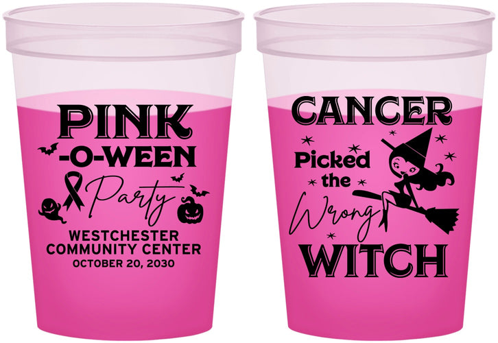 Custom Awareness 16 oz Color Changing Cups - Wrong Witch | 230010