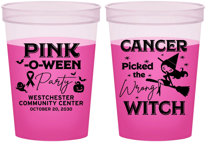 Custom Awareness 16 oz Color Changing Cups - Wrong Witch | 230010