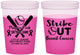 Custom Awareness 16 oz Color Changing Cups - Baseball Strick Out | 230016