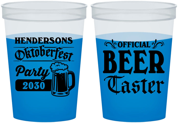 Custom Oktoberfest 16 oz Color Changing Cups - Beer Taster | 240000
