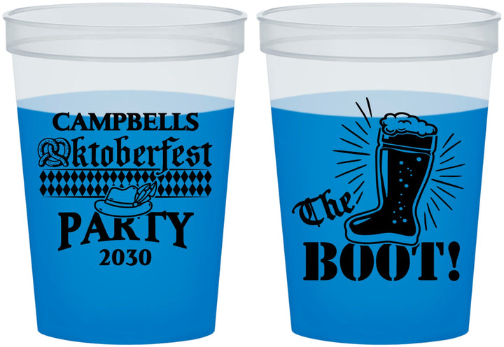 Custom Oktoberfest 16 oz Color Changing Cups - Boot | 240006