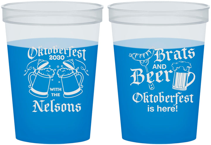 Custom Oktoberfest 16 oz Color Changing Cups - Brats Beer | 240013
