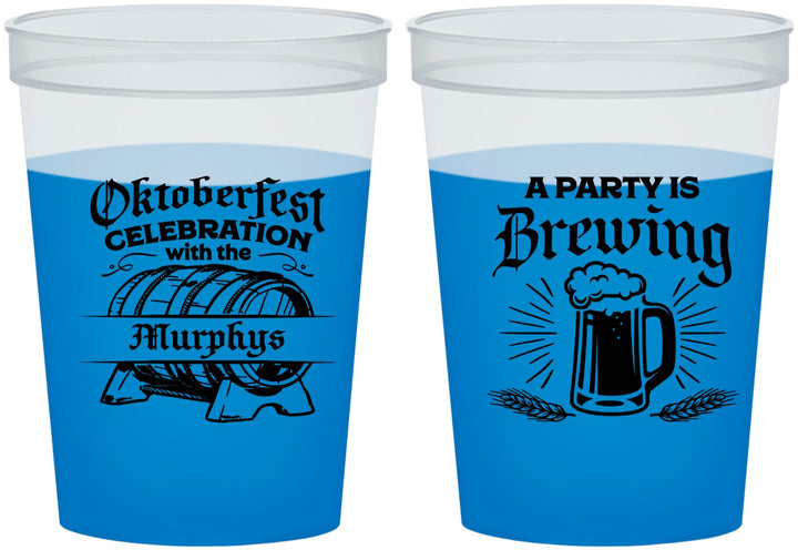 Custom Oktoberfest 16 oz Color Changing Cups - Beer Keg | 240014