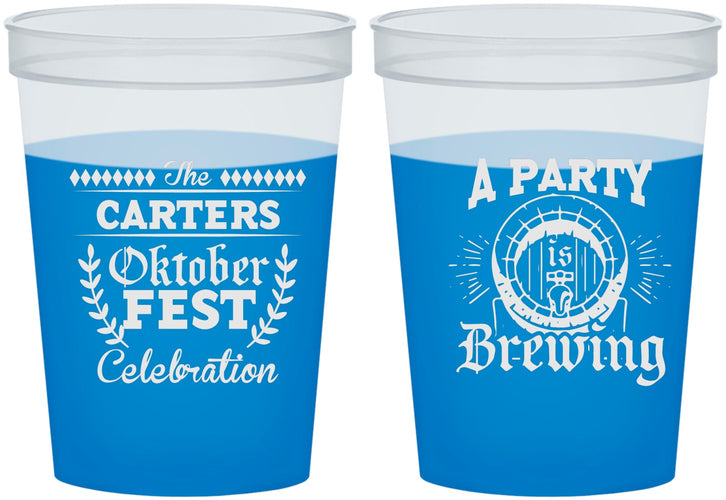 Custom Oktoberfest 16 oz Color Changing Cups - Beer Keg | 240017