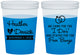 Custom Wedding 16 oz Color Changing Cups - I Do Free Booze | 243