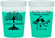 Custom Wedding 16 oz Color Changing Cups - Two Little Love Birds | 249