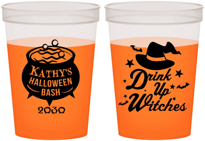 Custom Halloween 16 oz Color Changing Cups - Drink Up Witches | 250004