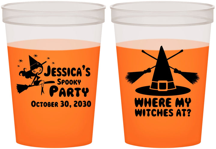 Custom Halloween 16 oz Color Changing Cups - Witches | 250005