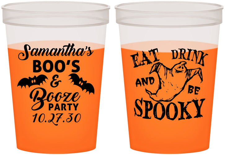 Custom Halloween 16 oz Color Changing Cups - Ghost Spooky Boo | 250007