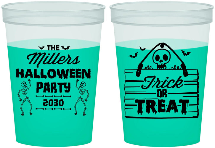 Custom Halloween 16 oz Color Changing Cups - Trick Or Treat | 250010