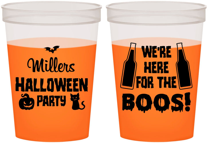 Custom Halloween 16 oz Color Changing Cups - Boo | 250016