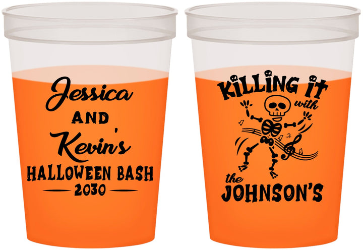 Custom Halloween 16 oz Color Changing Cups - Skeleton | 250017