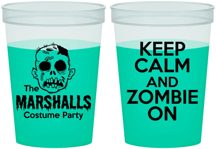 Custom Halloween 16 oz Color Changing Cups - Zombie | 250018