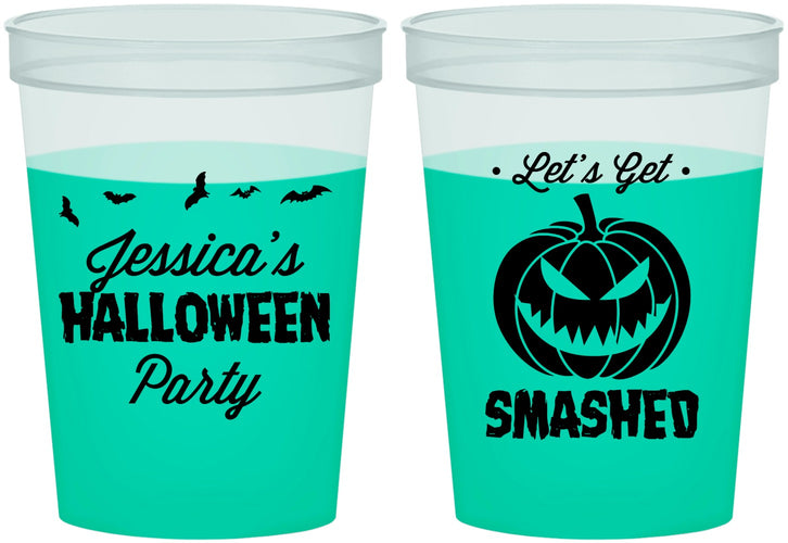 Custom Halloween 16 oz Color Changing Cups - Pumpkin | 250030