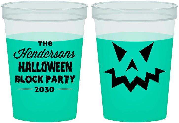 Custom Halloween 16 oz Color Changing Cups - Pumpkin | 250034
