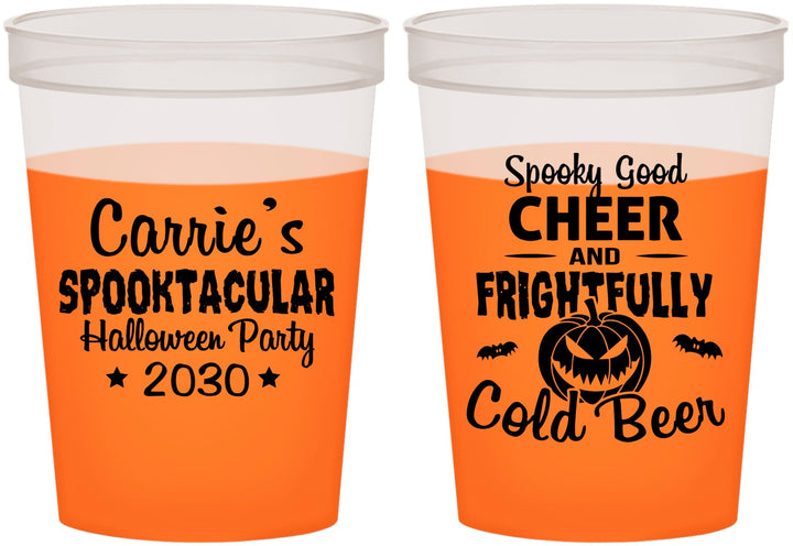 Custom Halloween 16 oz Color Changing Cups - Pumpkin | 250035