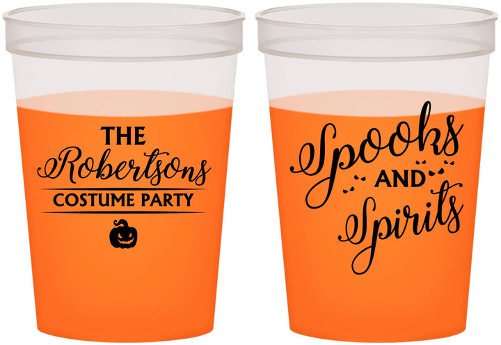 Custom Halloween 16 oz Color Changing Cups - Spooks Spirits | 250037