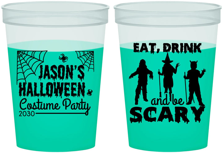 Custom Halloween 16 oz Color Changing Cups - Eat Drink Be Scary | 250038