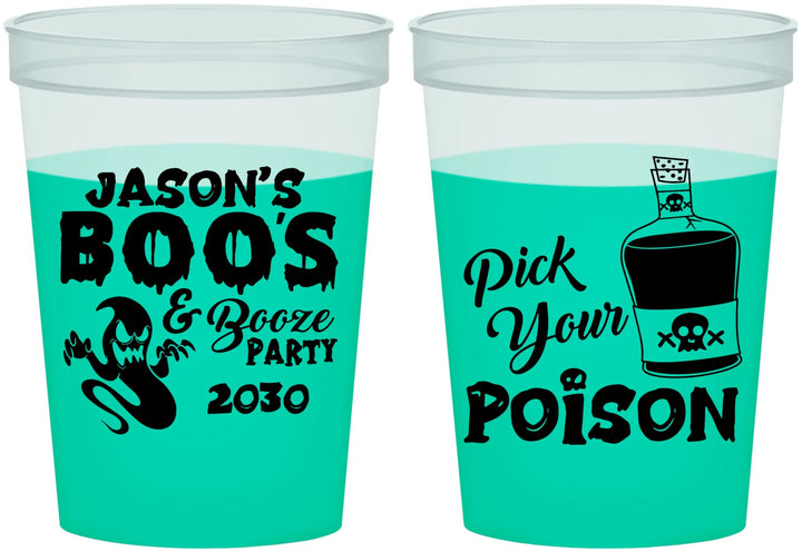 Custom Halloween 16 oz Color Changing Cups - Ghost Boo | 250042