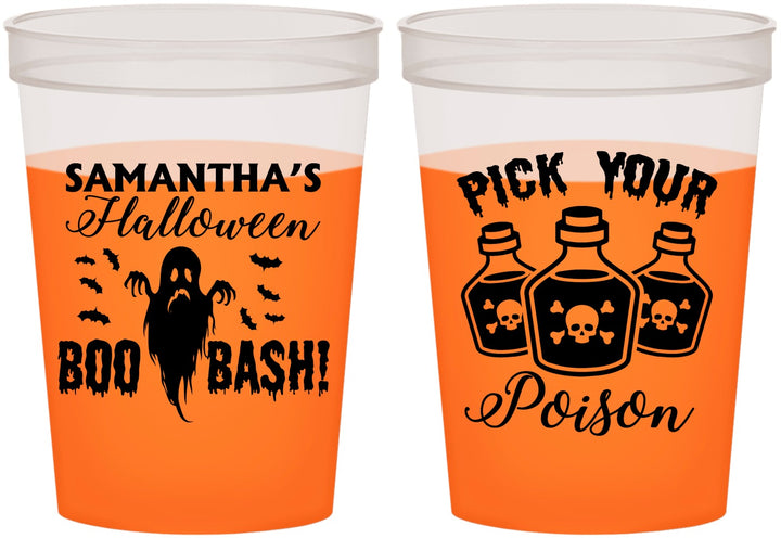 Custom Halloween 16 oz Color Changing Cups - Boo Bash | 250043