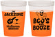 Custom Halloween 16 oz Color Changing Cups - Boos And Booze | 250047