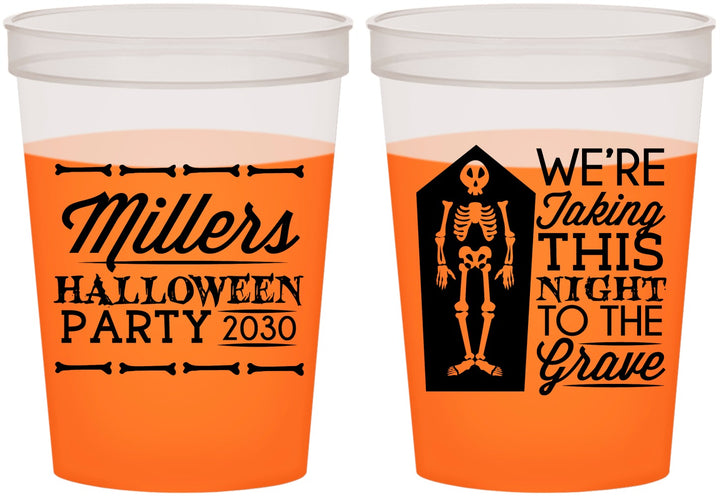 Custom Halloween 16 oz Color Changing Cups - Skeleton | 250051