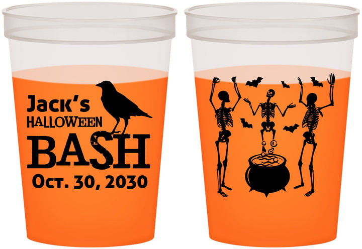 Custom Halloween 16 oz Color Changing Cups - Skeleton | 250052