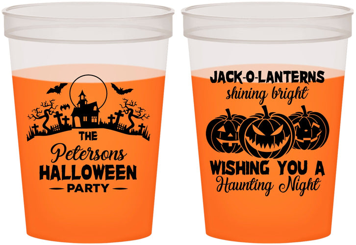 Custom Halloween 16 oz Color Changing Cups - Jack O Lantern | 250053