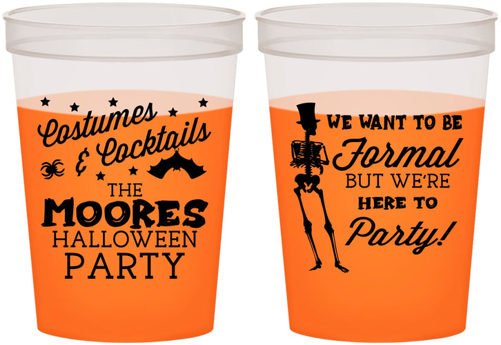 Custom Halloween 16 oz Color Changing Cups - Skeleton | 250057