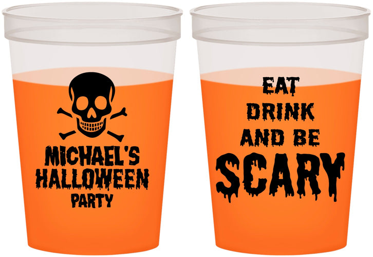 Custom Halloween 16 oz Color Changing Cups - Eat Drink Be Scary | 250059