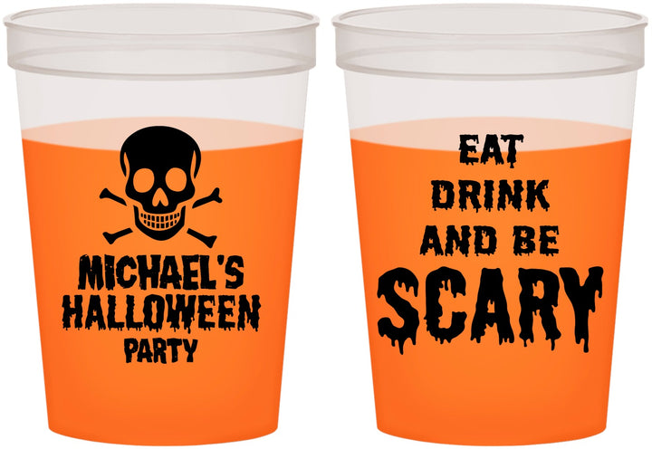 Custom Halloween 16 oz Color Changing Cups - Eat Drink Be Scary | 250059