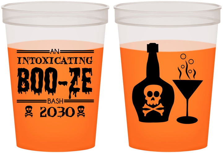 Custom Halloween 16 oz Color Changing Cups - Booze Wine | 250060