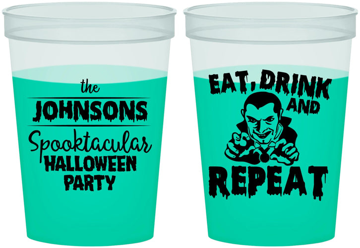 Custom Halloween 16 oz Color Changing Cups - Dracula | 250062