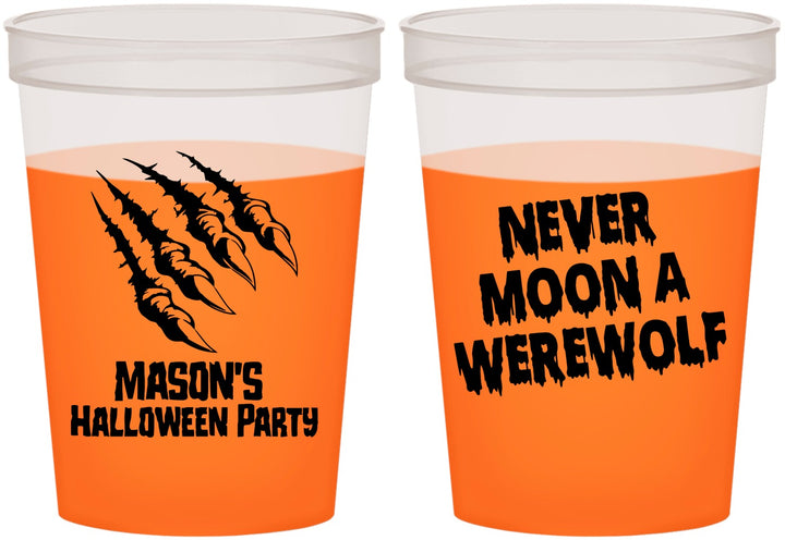 Custom Halloween 16 oz Color Changing Cups - Werewolf | 250068