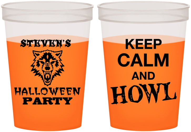 Custom Halloween 16 oz Color Changing Cups - Howl | 250069