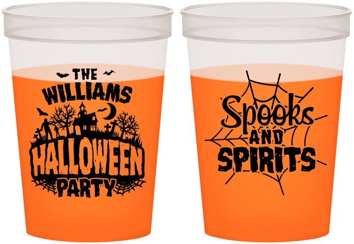 Custom Halloween 16 oz Color Changing Cups - Spooks Spirits | 250072