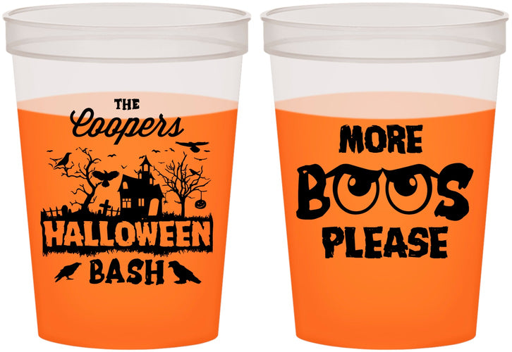 Custom Halloween 16 oz Color Changing Cups - Haunted House | 250075