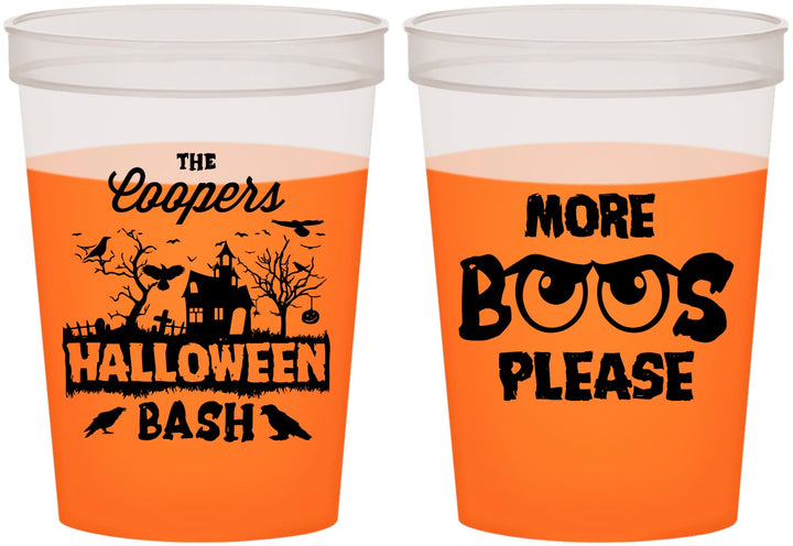Custom Halloween 16 oz Color Changing Cups - Haunted House | 250075