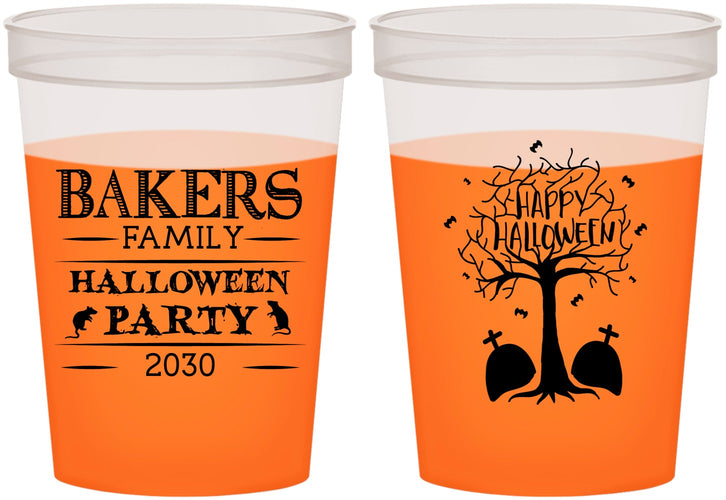Custom Halloween 16 oz Color Changing Cups - Graveyard Shift | 250076