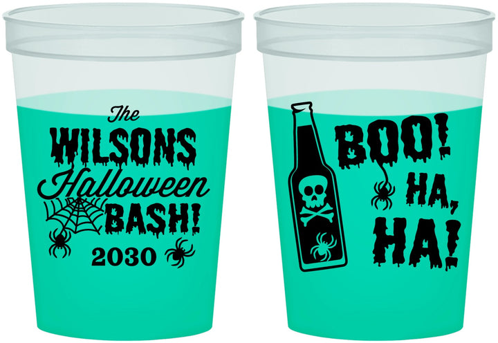 Custom Halloween 16 oz Color Changing Cups - Boo Skeleton | 250078