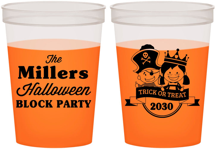 Custom Halloween 16 oz Color Changing Cups - Trick Or Treat | 250079