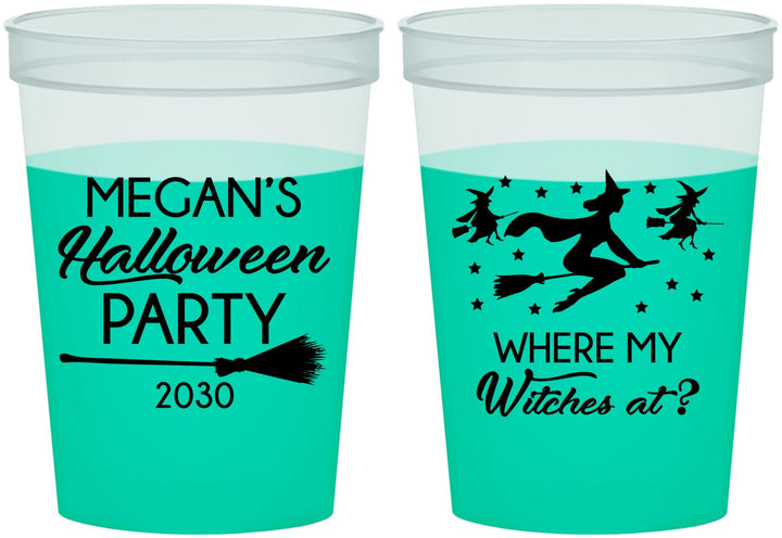 Custom Halloween 16 oz Color Changing Cups - Where My Witches At | 250086