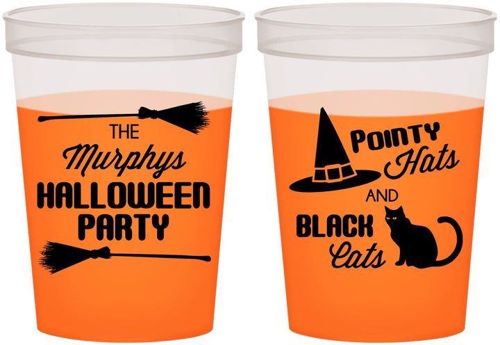 Custom Halloween 16 oz Color Changing Cups - Black Cats | 250087