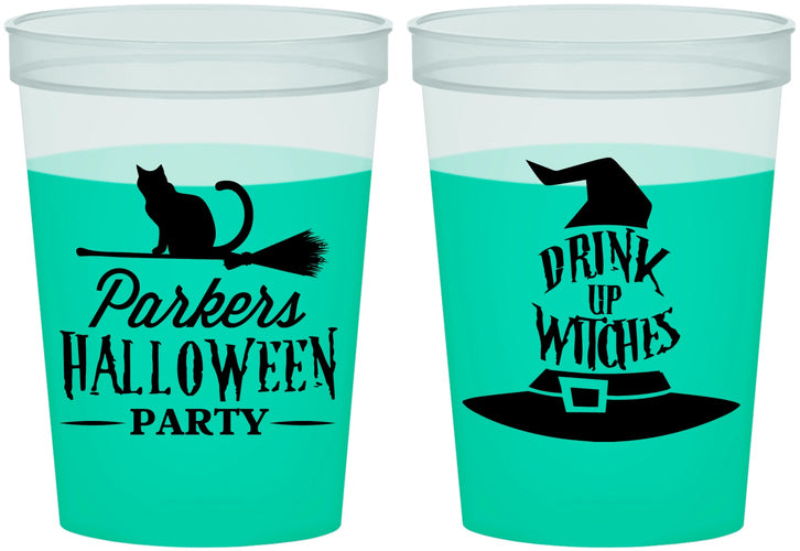 Custom Halloween 16 oz Color Changing Cups - Drink Up Witches | 250094