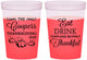 Custom Thanksgiving 16 oz Color Changing Cups - Eat Drink Thankful | 260009